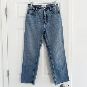 Rachel Comey Cropped Jeans with Frayed Hem, size 4